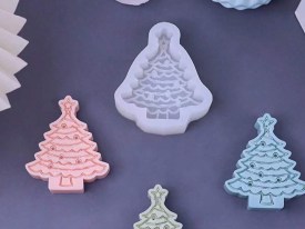 Molde silicona arbolito Navidad